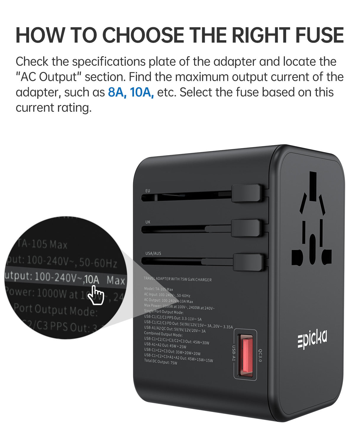 Epicka Adapter Replacement Fuses