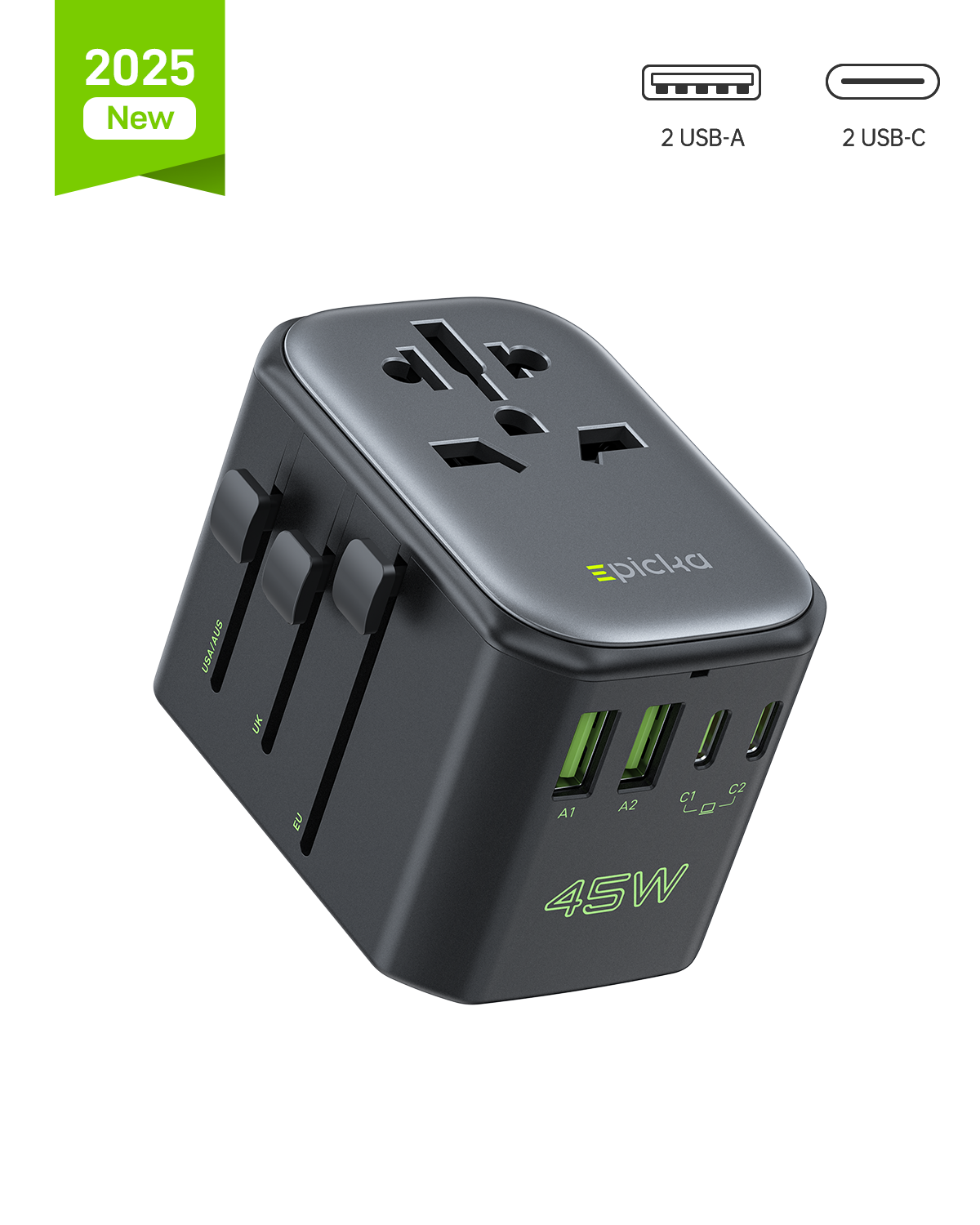 Pulse 45W Universal Travel Adapter